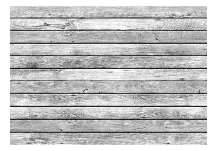 Flizelīna fototapetes ar koka rakstu gaiši pelēkos toņos - 71738 G-ART