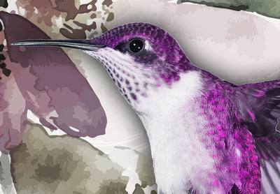 Fototapetes ar kolibri - Daba ūdenskrāsās, 108144 G-ART