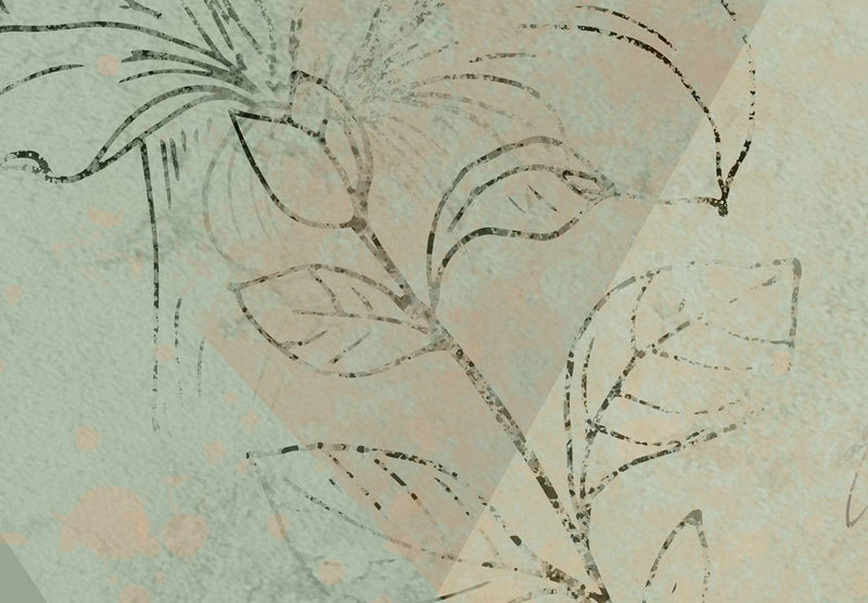 Fototapetes ar kolibri - Kolibri pļavā (zaļos toņos), 146340 G-ART