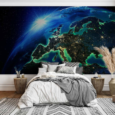 Valokuvatapetti avaruudella - Planet Earth - avaruusmaisema Sun G-ART:lla