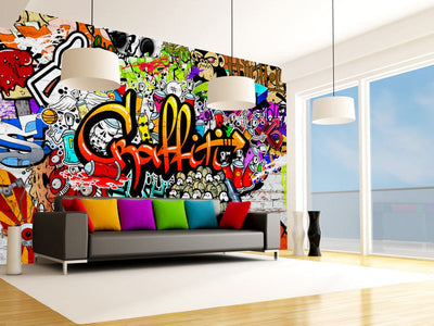 Wall Murals with colorful graffiti, 61930 G-ART