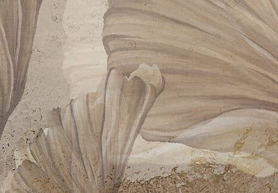 Fototapetai su vintažinio stiliaus lapais - Smėlio spalvos lapai, 142701 G-ART