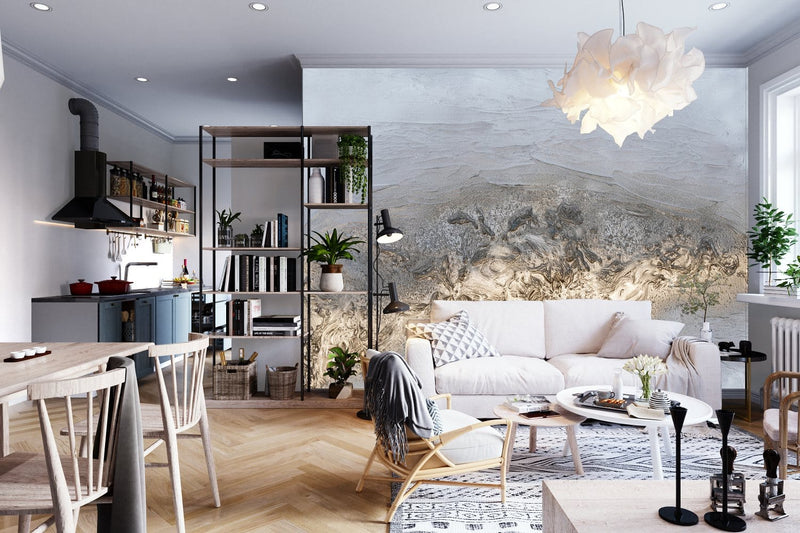 Wall Murals with artistic design - Abstract whale D-ART