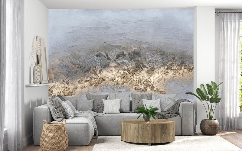 Wall Murals with artistic design - Abstract whale D-ART