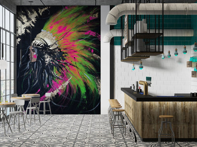 Wall Murals with artistic design - Spiritual Awakening, 184x254 cm D-ART