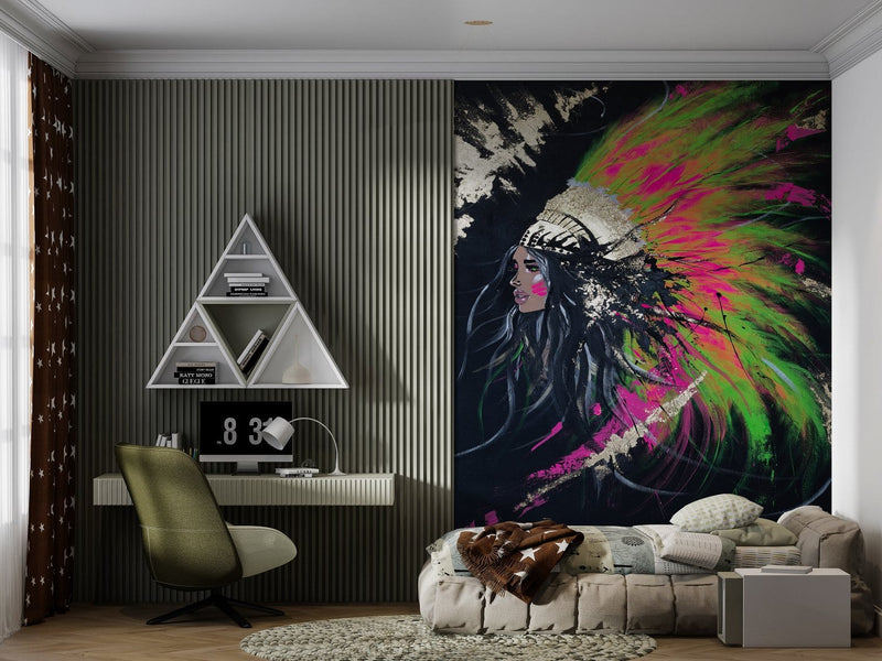 Wall Murals with artistic design - Spiritual Awakening, 184x254 cm D-ART