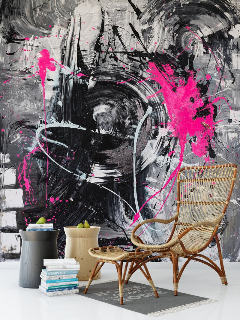 Фотообои с художественным оформлением - Розовый хаос, 184x254 см D-ART