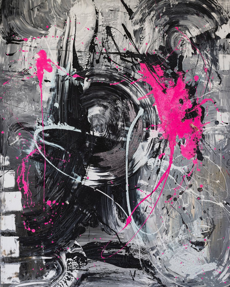 Fototapetai su meniniu dizainu - Pink Chaos, 184x254 cm D-ART