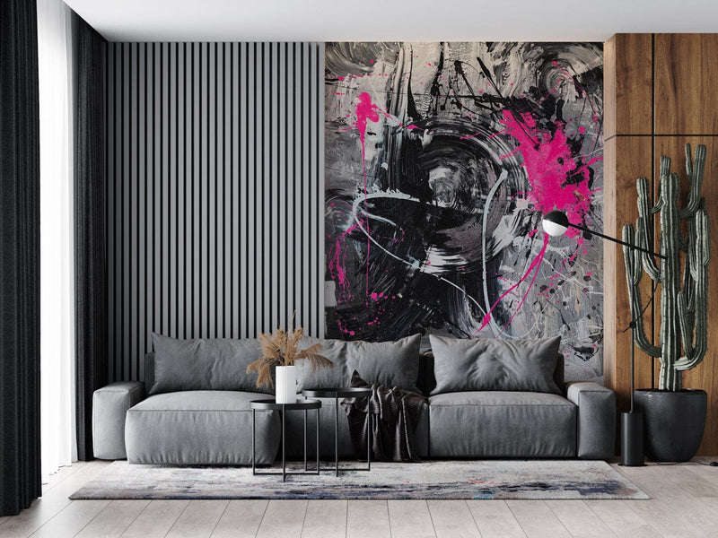 Фотообои с художественным оформлением - Розовый хаос, 184x254 см D-ART