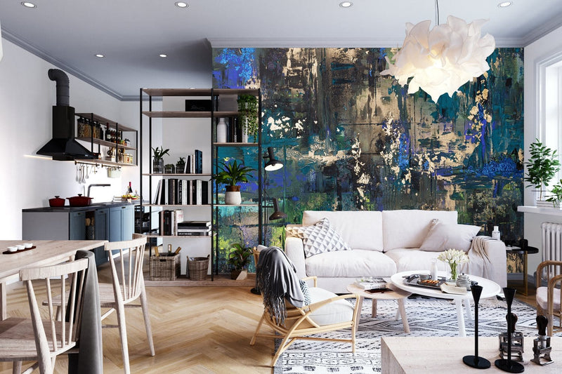 Wall Murals with artistic design - Green impulse D-ART