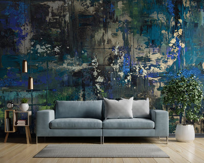 Wall Murals with artistic design - Green impulse D-ART