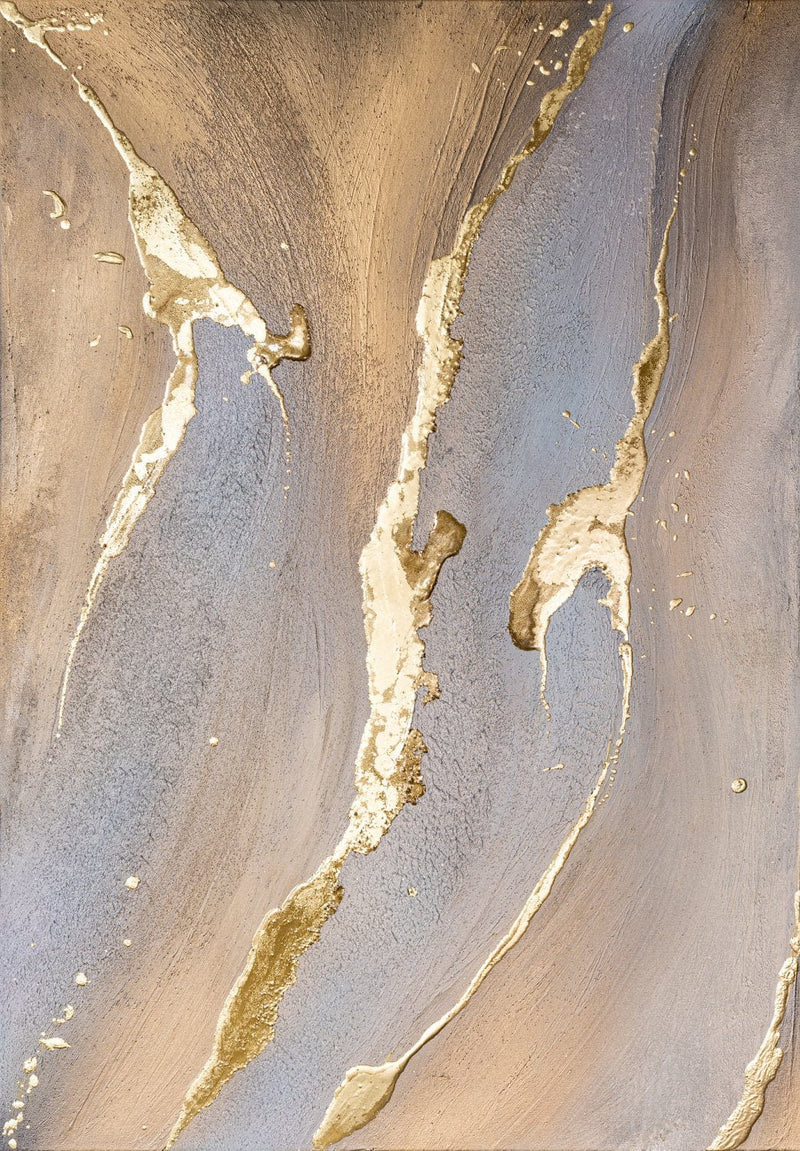 Фотообои с художественным оформлением - Золотой мрамор, 184x254 см D-ART