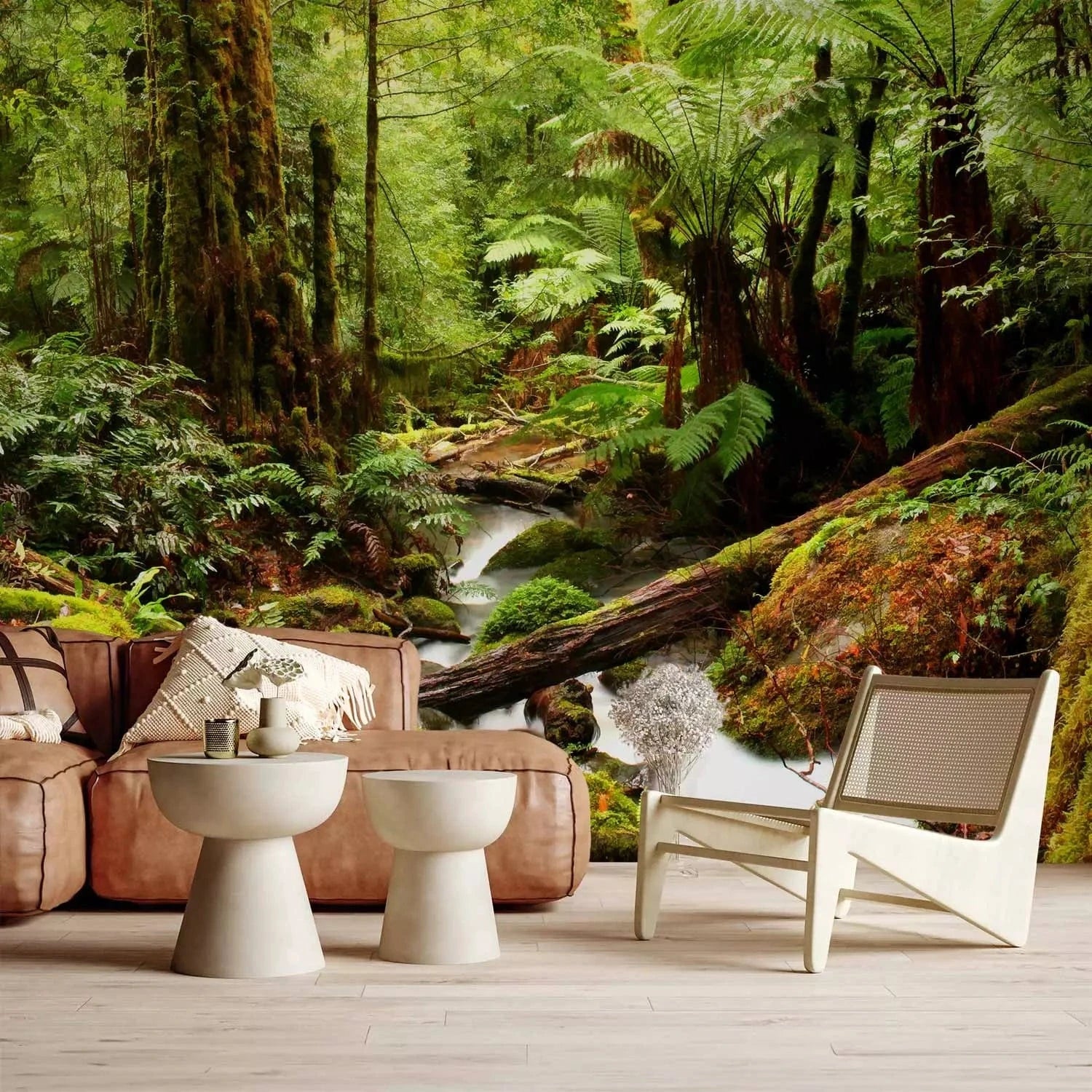 Fototapetes ar mežu - Meža strauts, zaļā krāsā - 126916 - pasūtīt G-ART