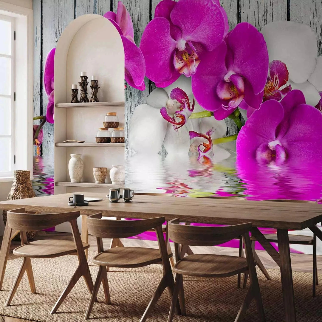 Fototapetes ar orhidejām - Violetas orhidejas, 60186 G-ART