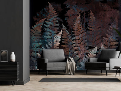 Wall Murals with fern leaves - Ferns in the forest, 143047 G-ART