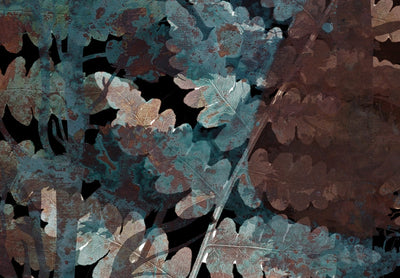 Фотообои с листьями папоротника - Папоротники в лесу, 143047 G-ART
