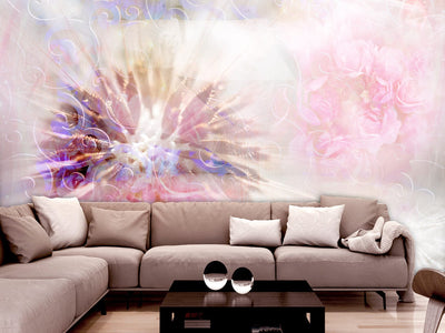 Wall Murals with dandelions and abstract background - Garden, 142753 G-ART