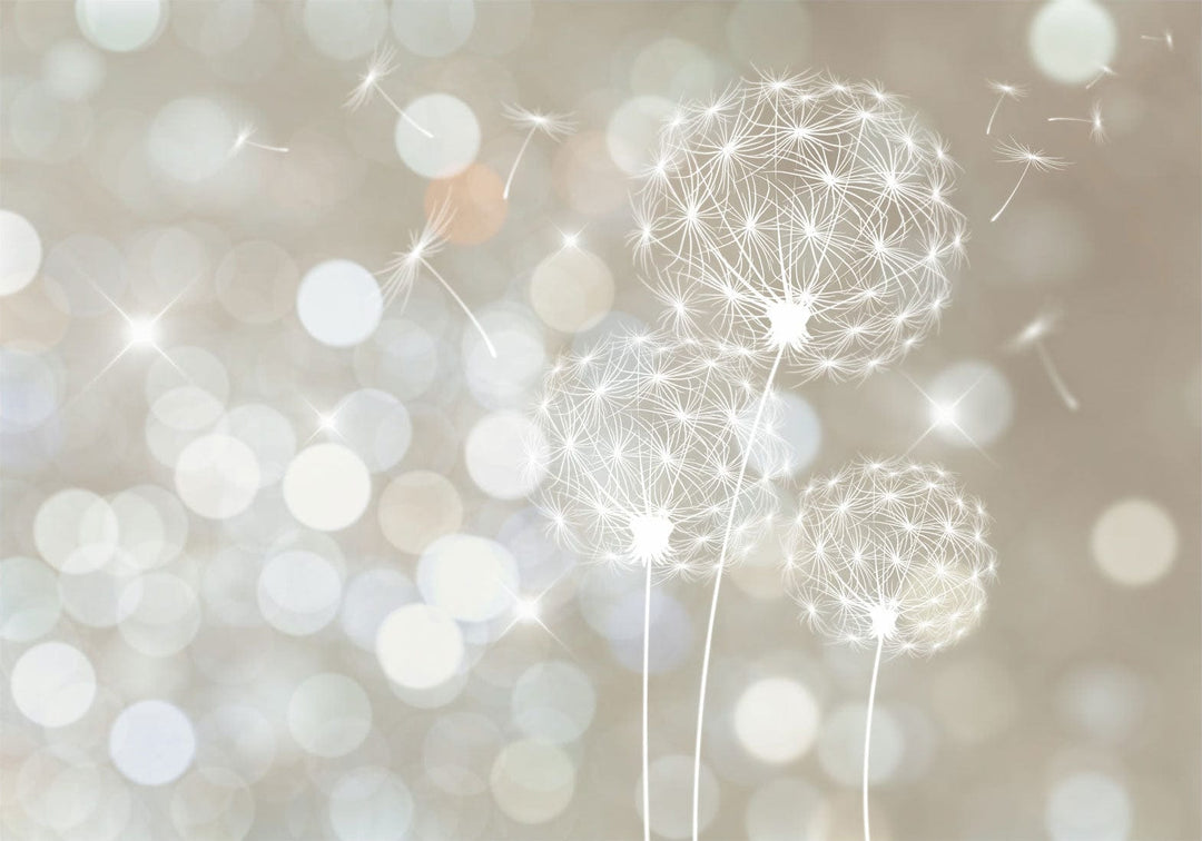 Fototapetes ar pienenēm uz silti pelēka fona, 64616 G-ART