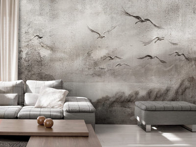 Wall Murals with birds - Swan in flight, 142882 G-ART