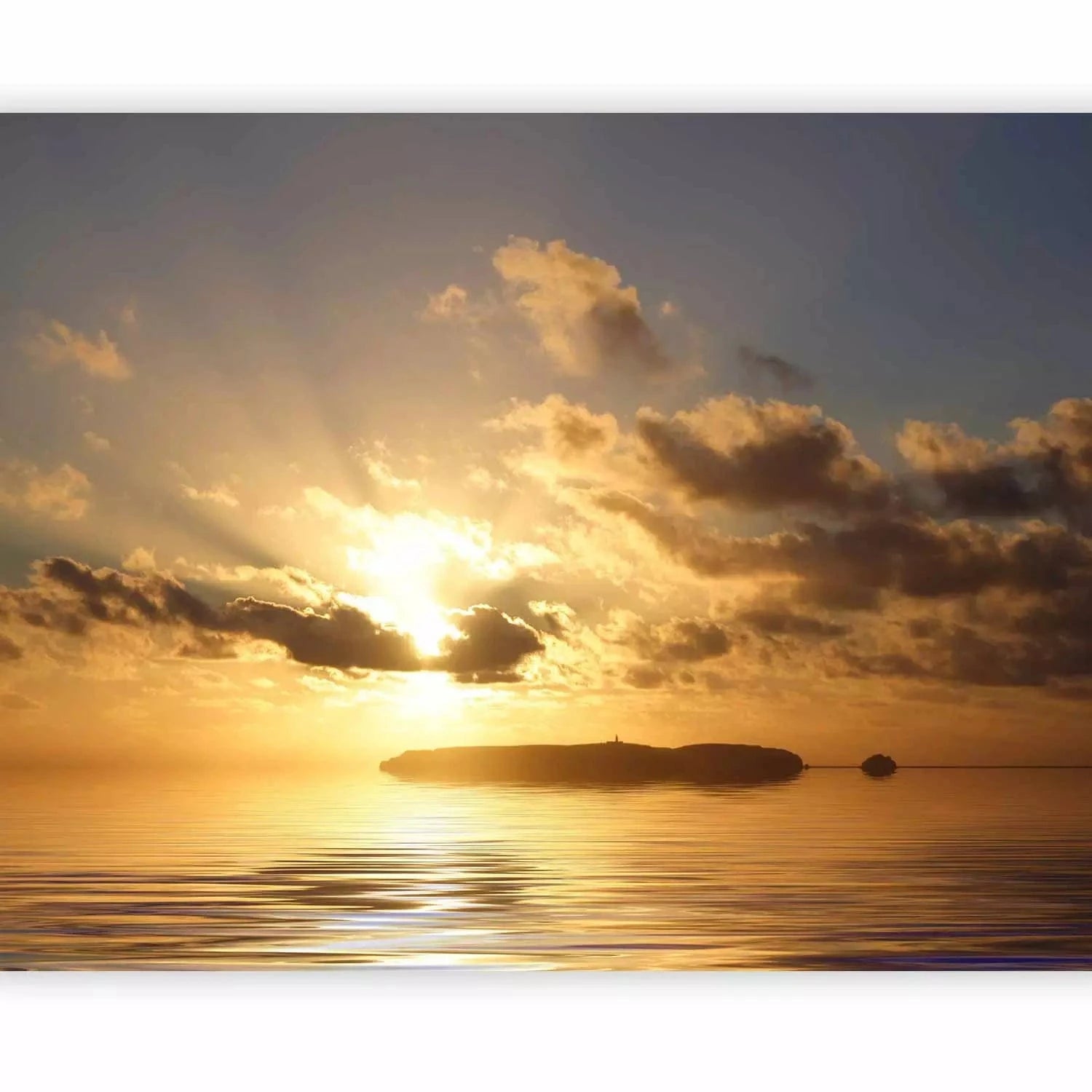 Fototapetes ar saulrietu - Saulriets jūrā - uz pasūtījumu G-ART