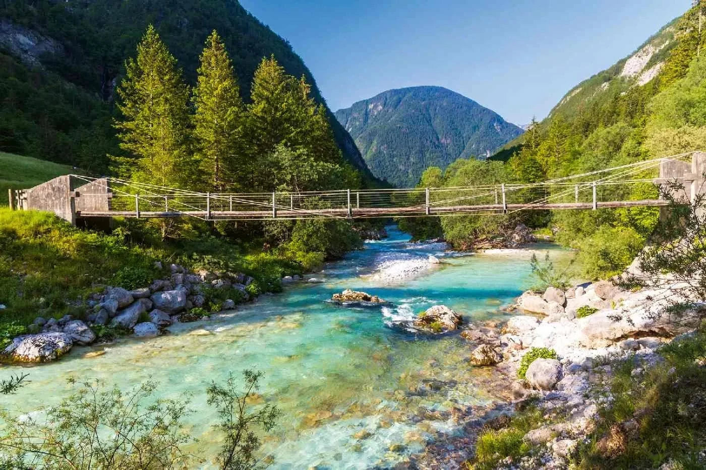 Fototapetes ar skaistu ainavu - Triglavski nacionālais parks - kalnu skats D-ART