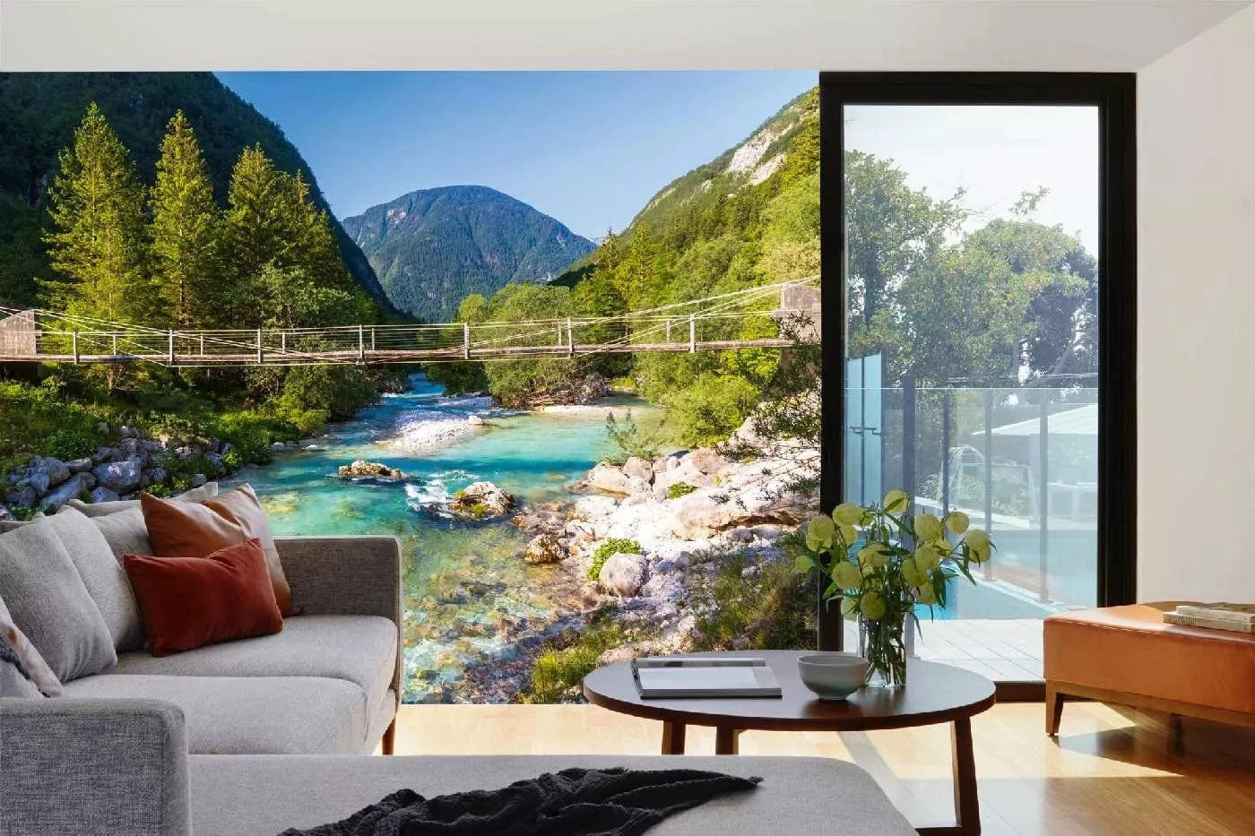 Fototapetes ar skaistu ainavu - Triglavski nacionālais parks - kalnu skats D-ART