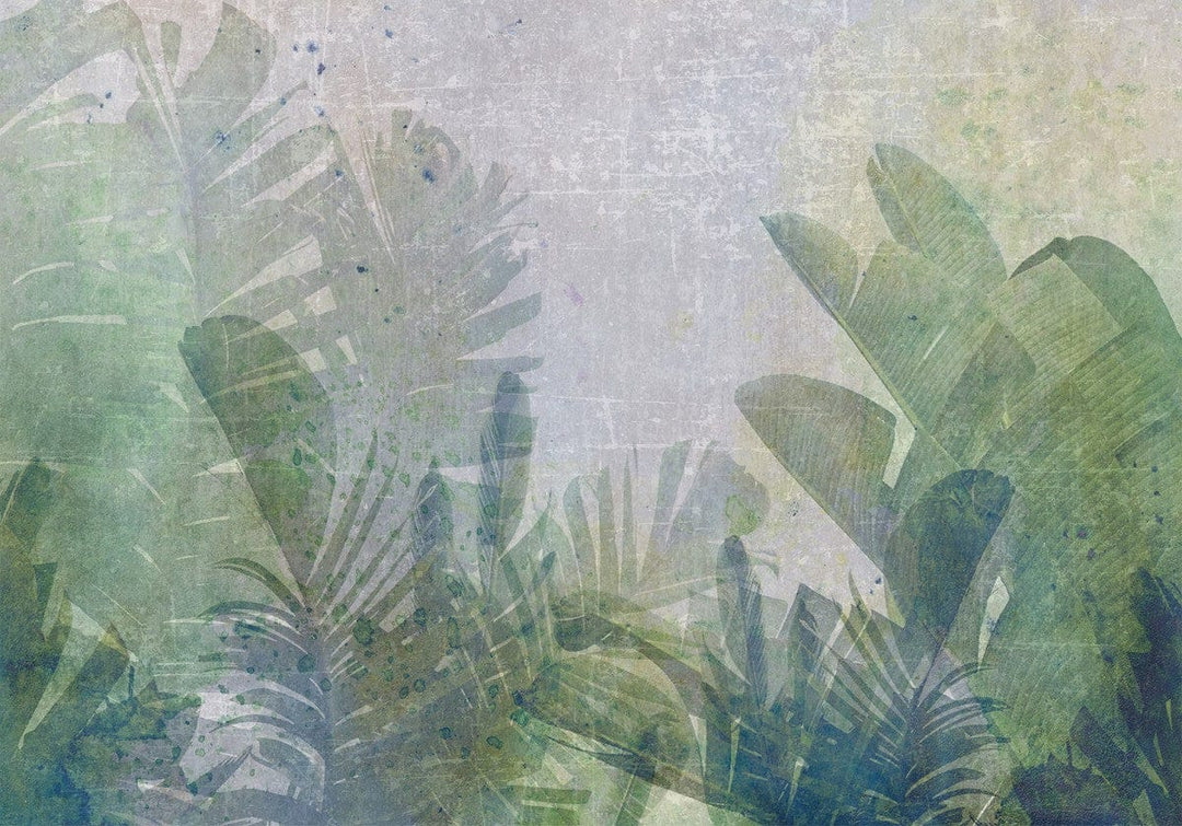 Fototapetes ar tropiskām lapām - Banānu lauks džungļos - 135568 G-ART