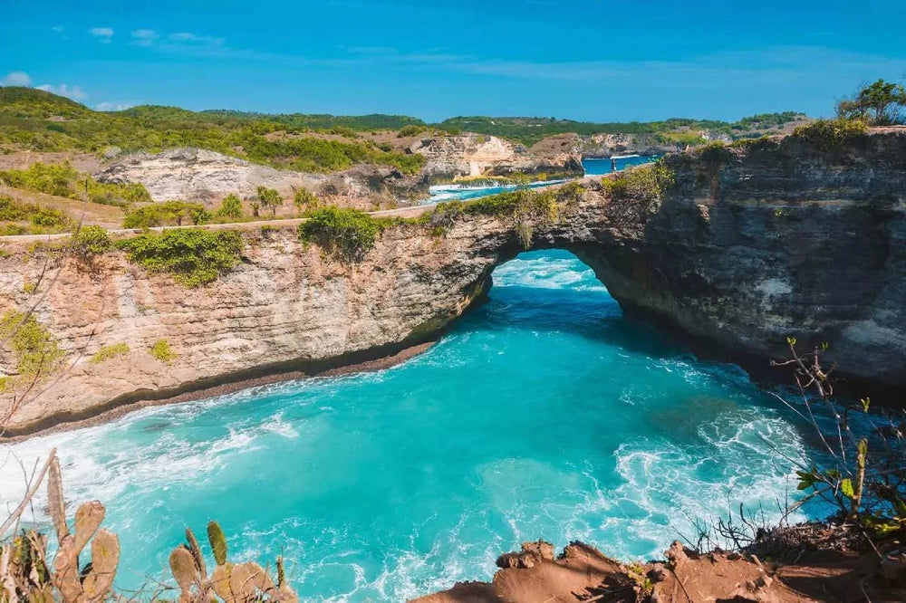 Fototapetes ar tropisko skatu - Bali Indonēzijā - viesistabai D-ART