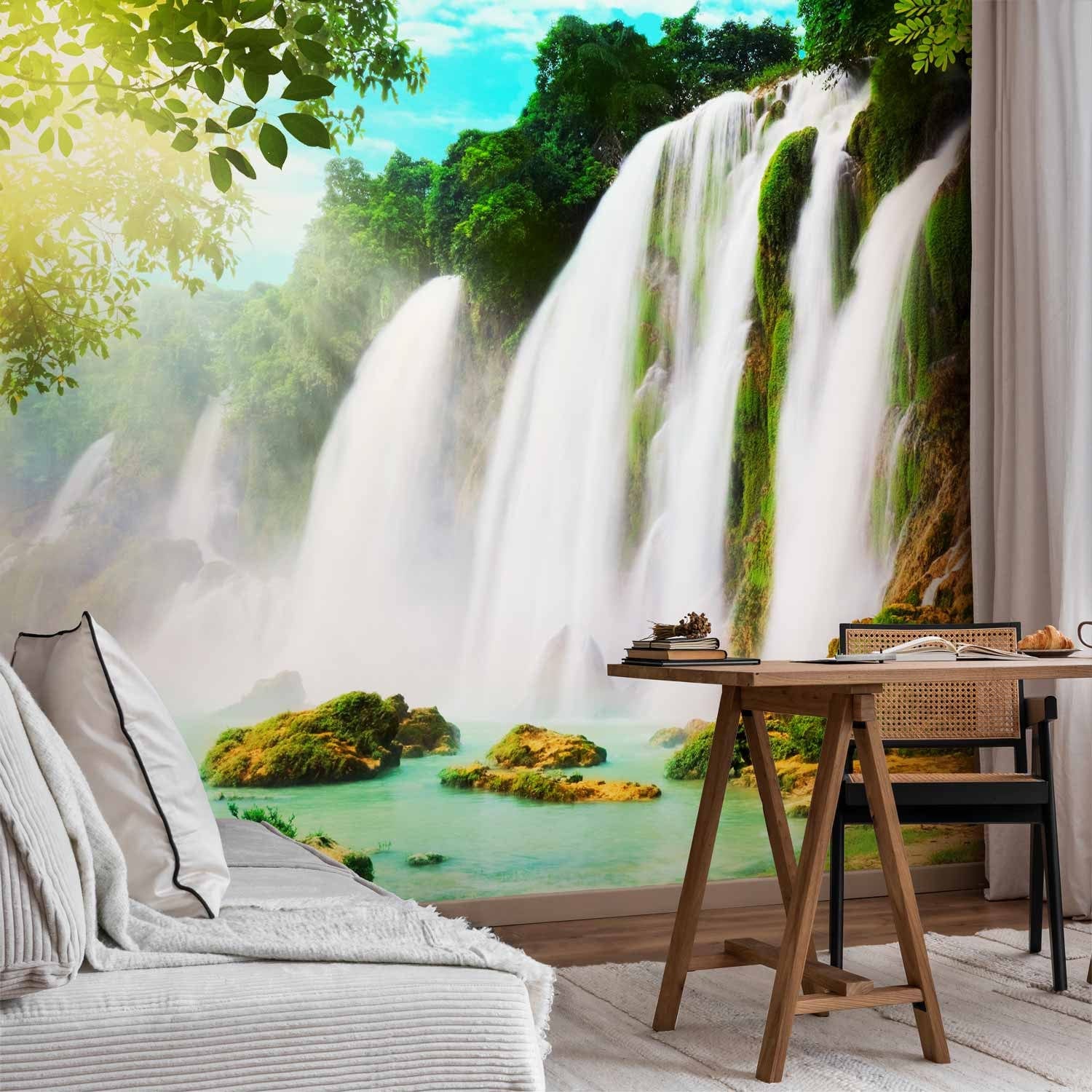 Fototapetes ar ūdenskritumu  - Dabas skaistums: ūdenskritums - 60009  G-ART