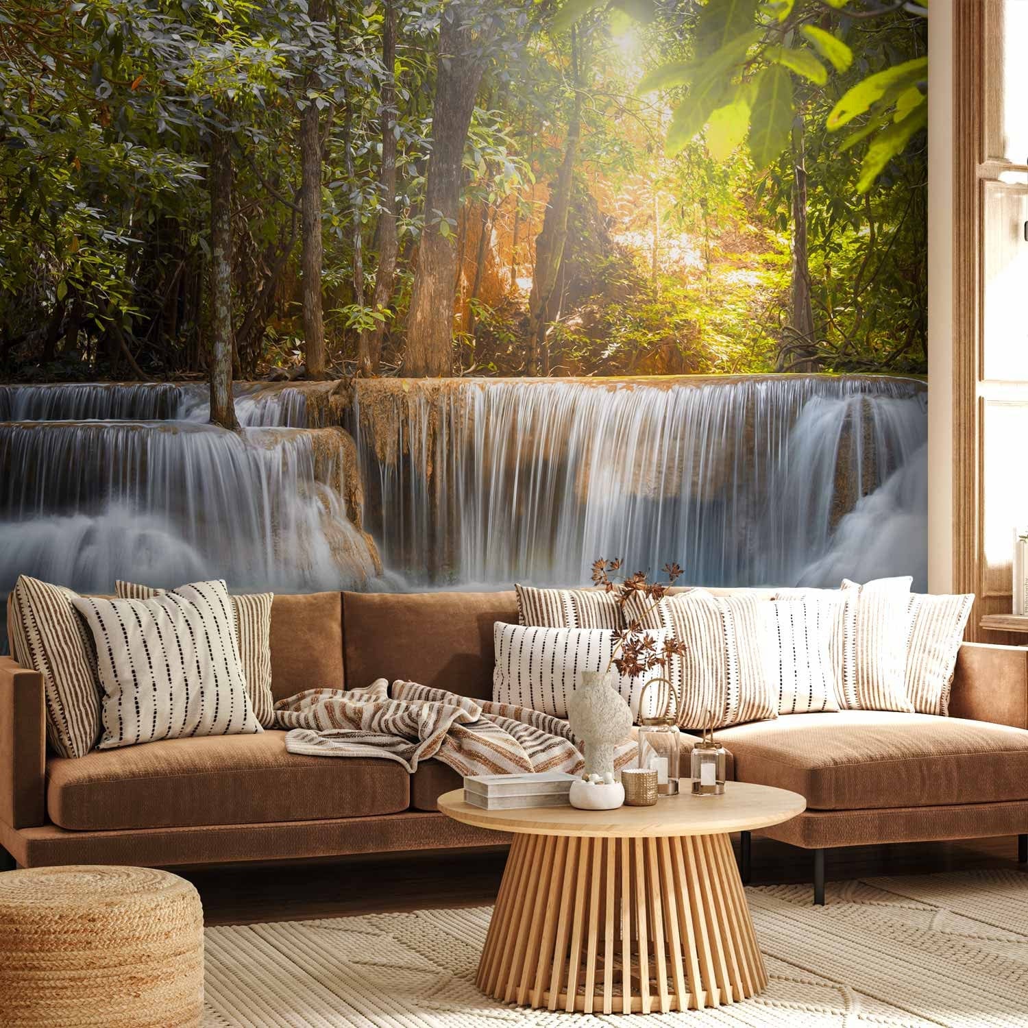 Dabas fototapetes ar ūdenskritumu - Rītausma, 60021 G-ART