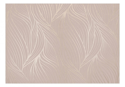 Fototapetes ar viļņveida dizainu bēšā krāsā - Atmiņu viļņi, 146362 G-ART