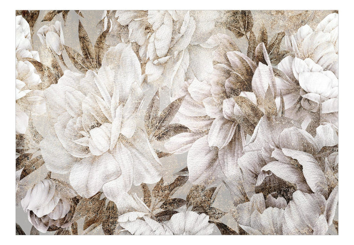 Fototapetes ar vintāžas peonijām - Aromāts - 143110 G-ART