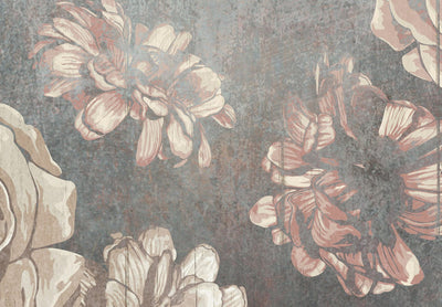 Wall Murals with vintage flowers - Mist Flowers, 143143 G-ART