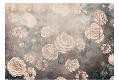 Фотообои с винтажными цветами - Цветы тумана, розовый, 143145 G-ART