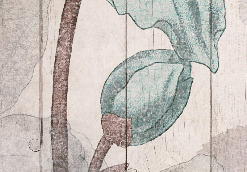 Фотообои с винтажными цветами на дереве - Сельская идиллия, 142728 G-ART