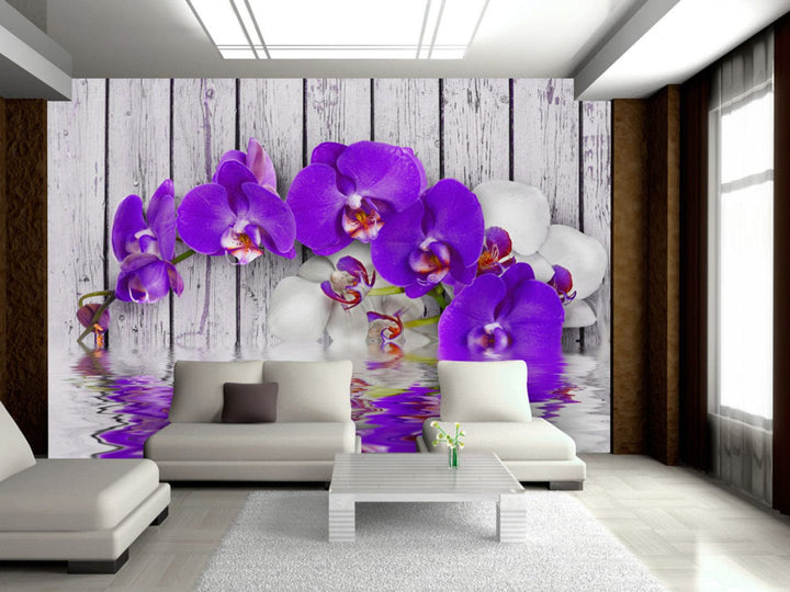 Fototapetes ar violetam orhidejām - Instinkti - 60317  G-ART