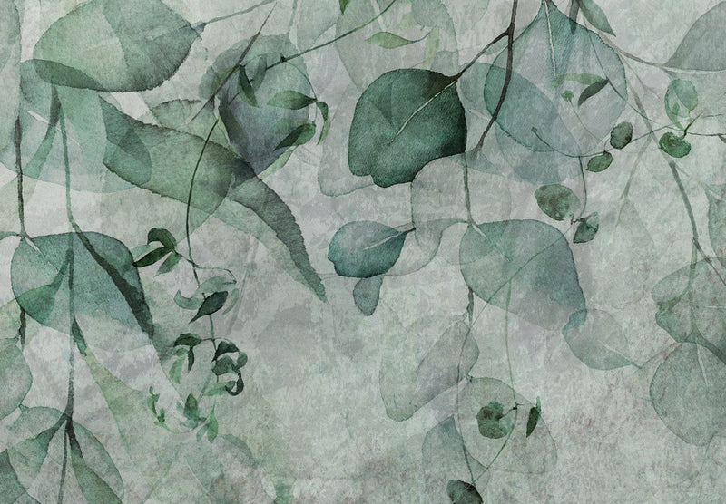 Фотообои с зелеными листьями, 142279 G-ART