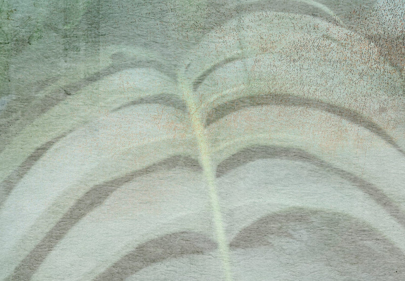 Fototapetes ar zaļam lapām - Zaļā difūzija, 137925 G-ART