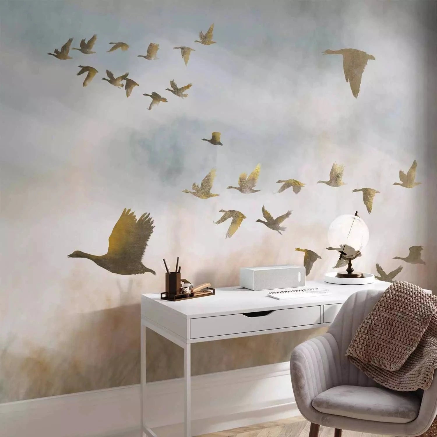 Fototapetes ar zelta zosiem G-ART