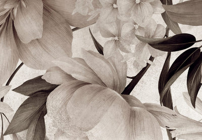 Fototapetai su gėlėmis - Kvapnios svajonės, pilka, 143180 G-ART