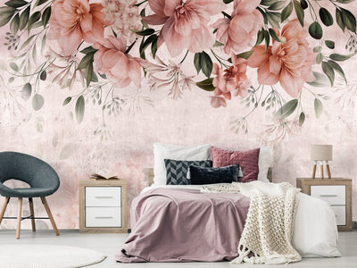 Wall Murals with flowers - Fragrant dreams, pink, 143178 G-ART