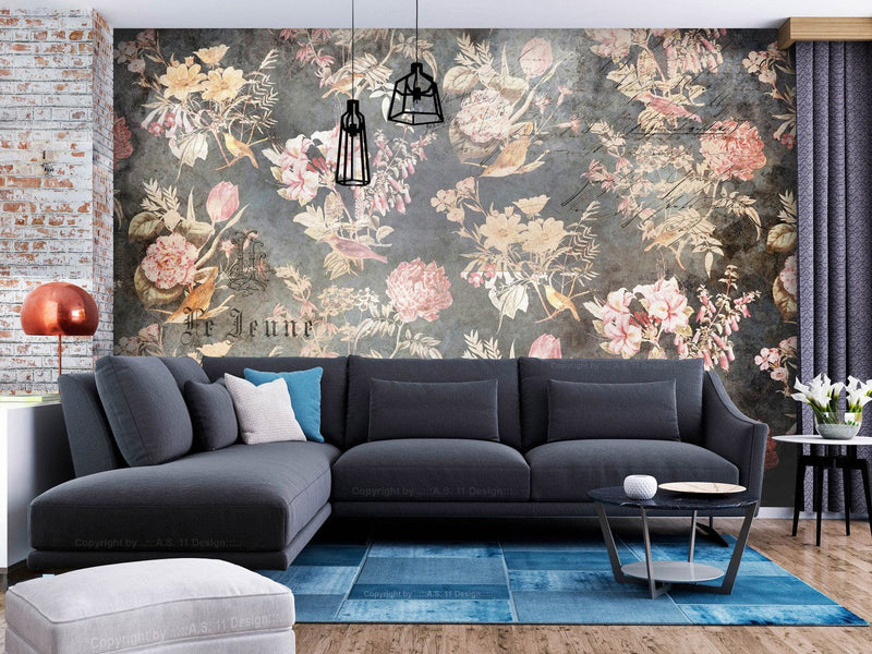Wall Murals with flowers in vintage style - Royal style, 143125 G-ART