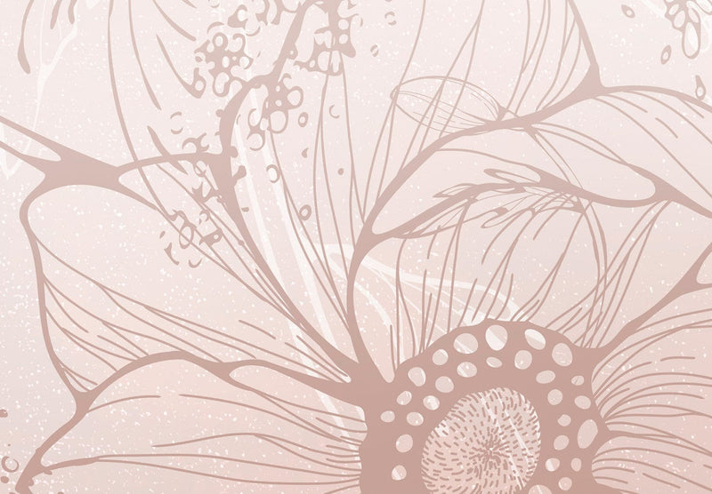 Fototapetes ar ziediem - Ziedošs interjers, rozā, 143068 G-ART