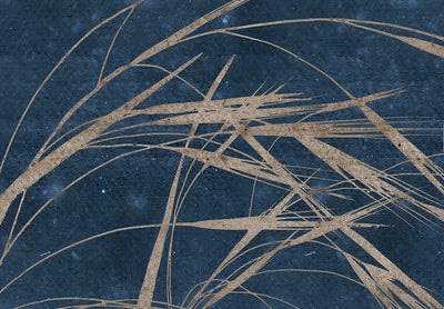 Fototapetes - Augsta zāle uz tumši zilas nakts debess fona, 151266 G-ART
