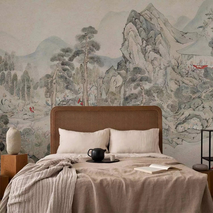 Fototapetes austrumu stilā - Ike no Taiga, Tikšanās Orhideju paviljonā G-ART