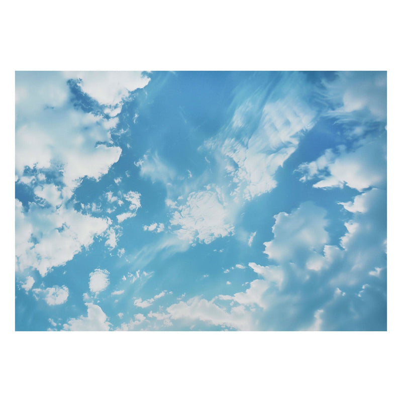 Fototapetai darželio luboms - Ramus dangus - mėlyni debesys saulėtą dieną, 159918 G-ART