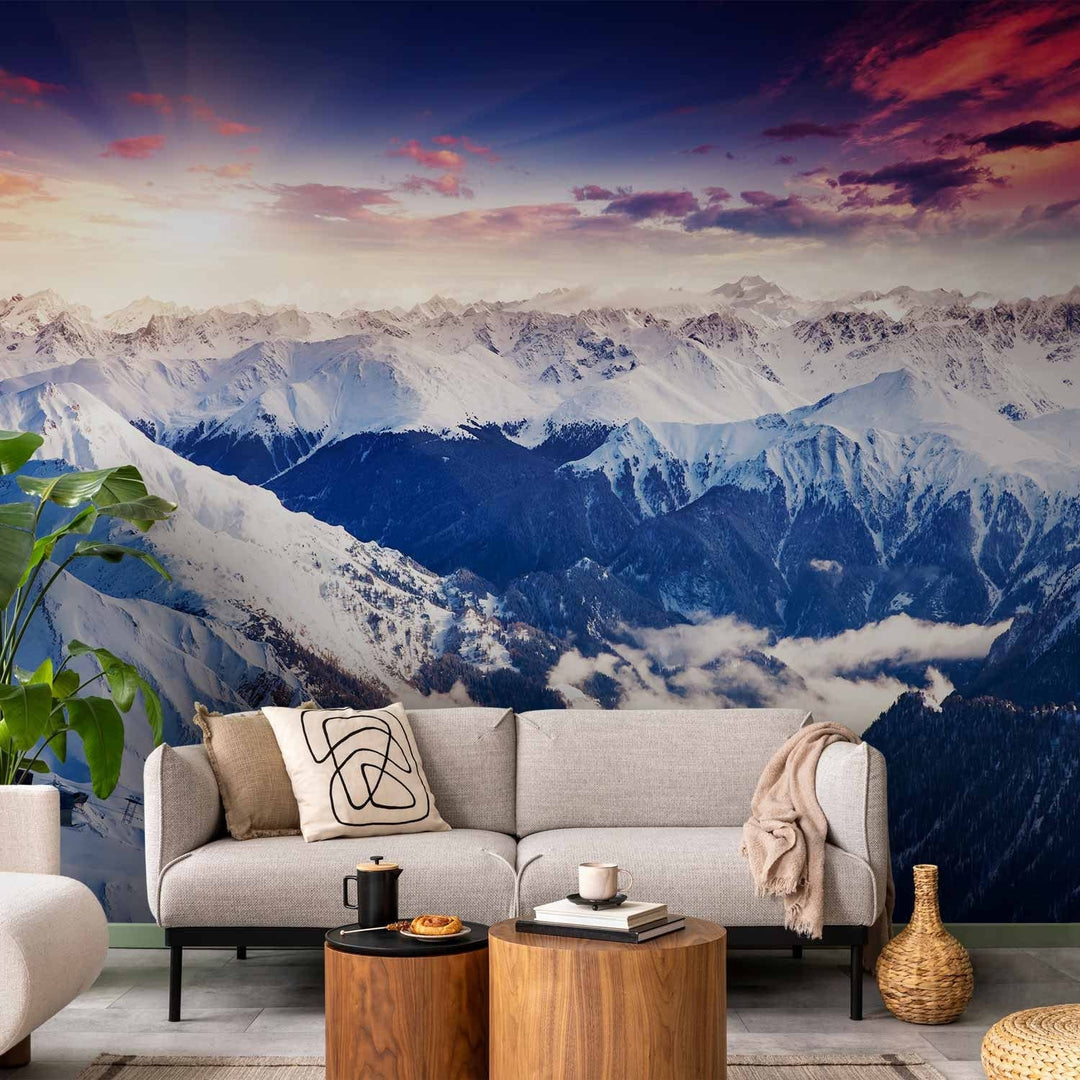 Skaistas fototapetes ar kalniem  - Brīnišķīgi Alpi, izvēlies izmeru G-ART