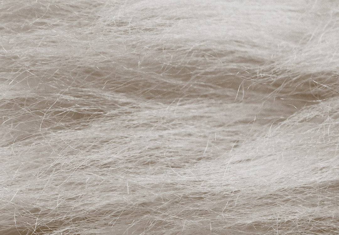 Pūkains mākslīgais tekstils Silver Sand krāsā #C3BEB8 G-ART