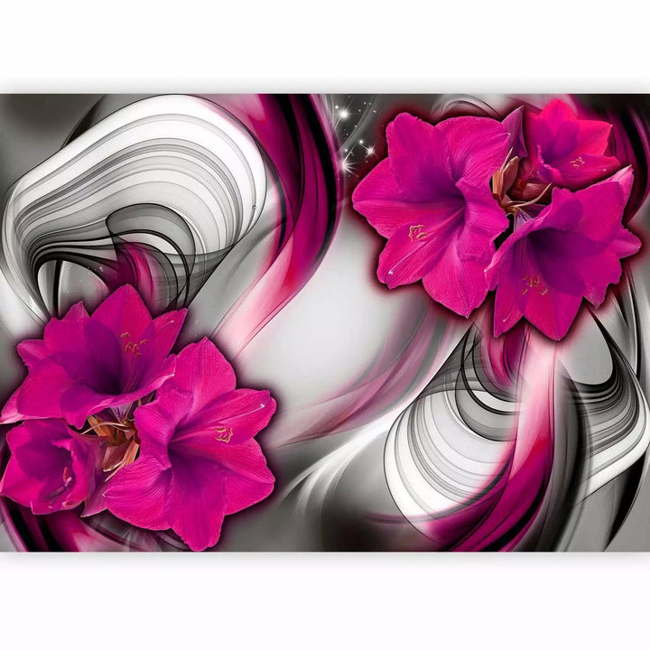 Fototapetes ar skaistiem ziediem. Amarillis violetā krāsa, 64768  G-ART
