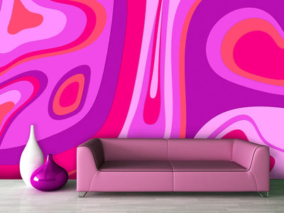 Wall Murals - Euphoric purple shades, 142616 G-ART